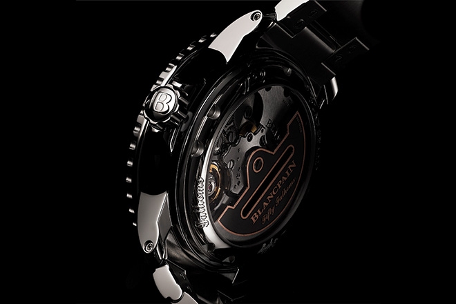 Blancpain Fifty Fathoms in polished steel