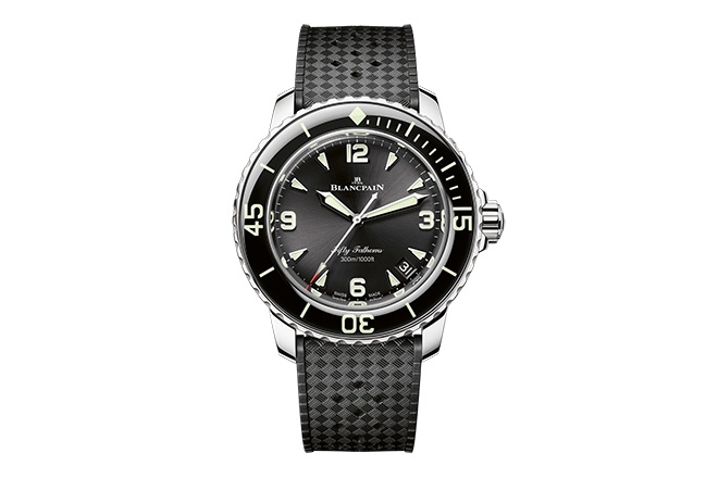 Blancpain Fifty Fathoms in polished steel