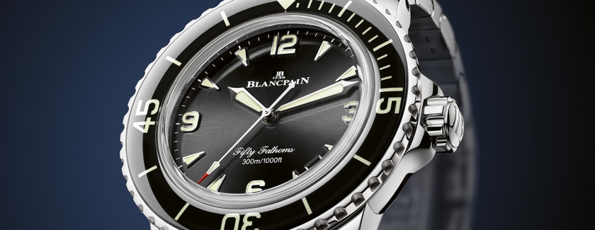 Blancpain Fifty Fathoms in polished steel