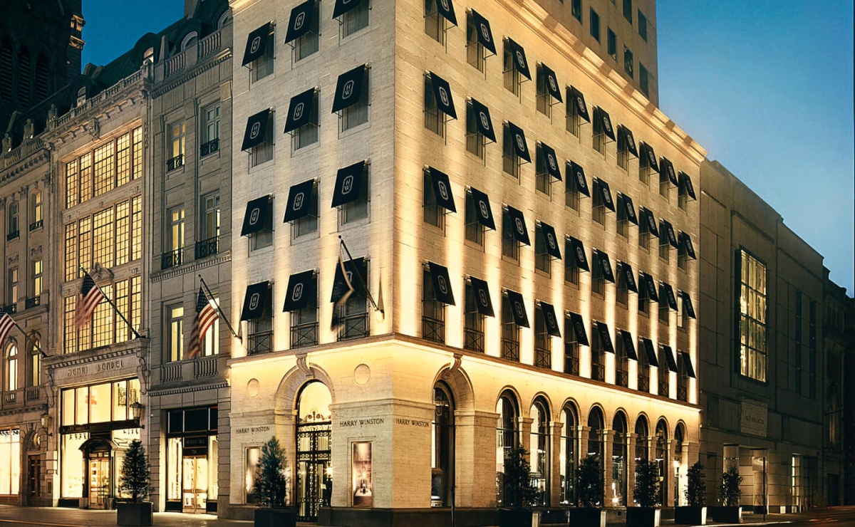 picture of the Harry Winston office building, New York