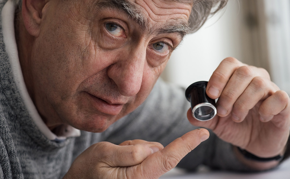 Nick Hayek presenting the smallest microship