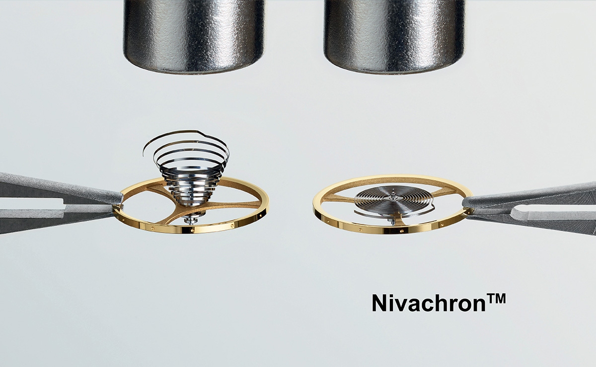 advertising for the Nivachron watch spiral