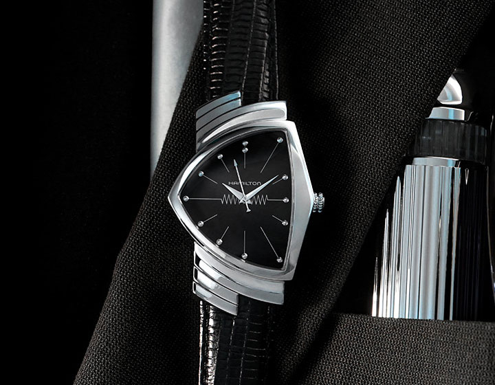 The Hamilton Ventura is the official watch of the Men in Black