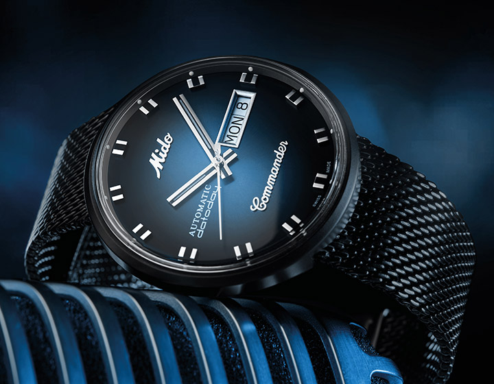 Mido Commander Blue Shade