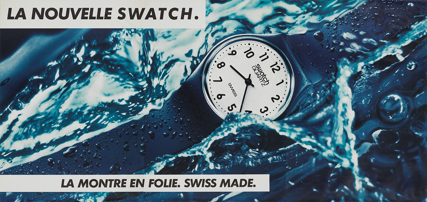 advertising for the first Swatch 